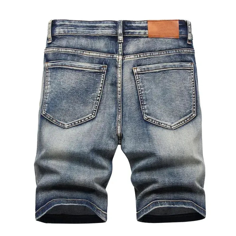 🔥Spring Fresh Sale 🎁Men's Ripped Denim Shorts, Stretch, Distressed Street Style